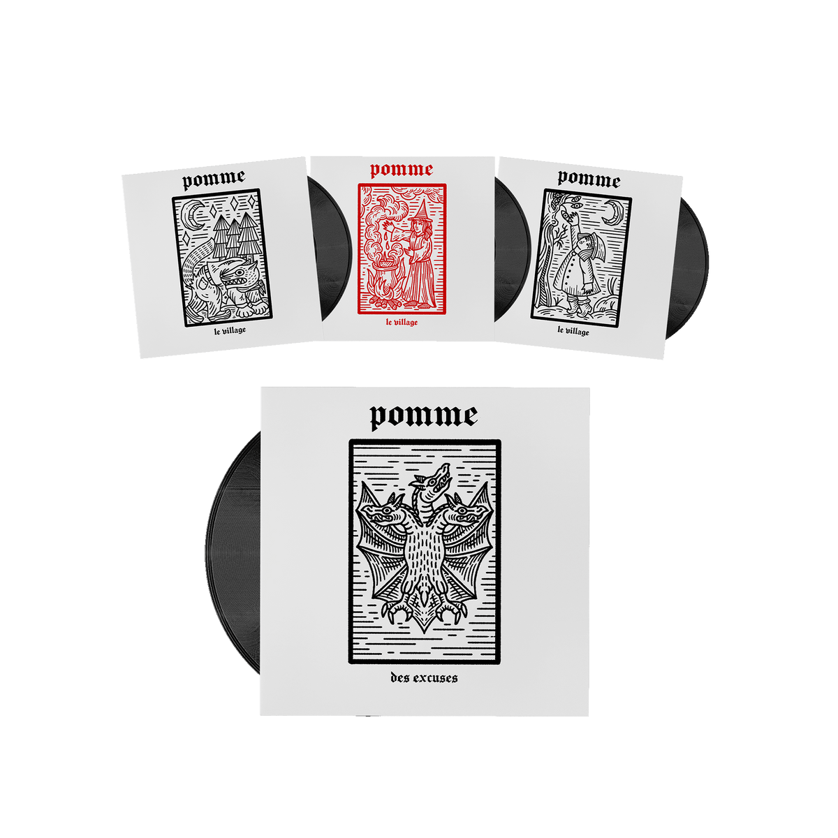 bundle t-shirt & vinyle - le village